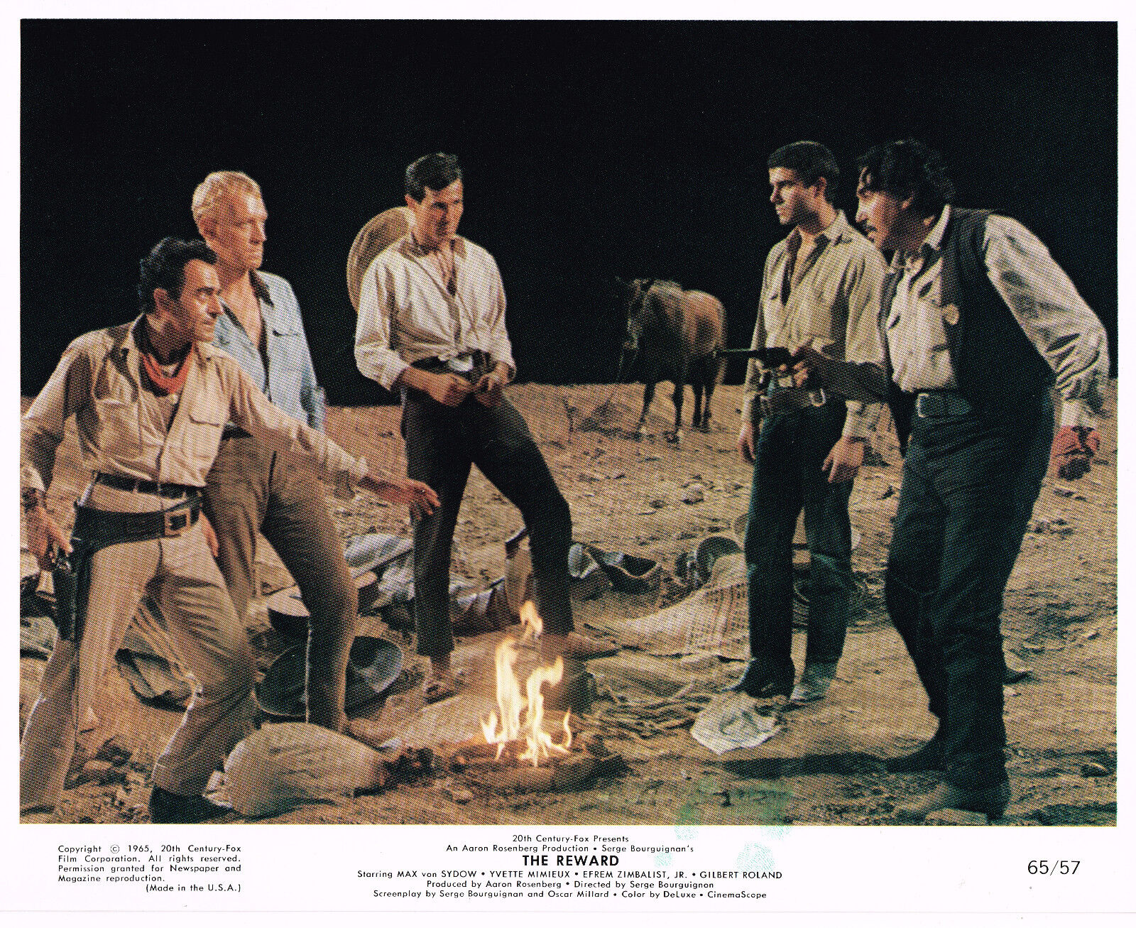 The Reward Safety and trust 1965 8x10 photo movie famous color #nn