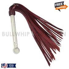 Cow Hide Thick Leather Flogger 50 Tails Heavy Leather Flogger Steel handle