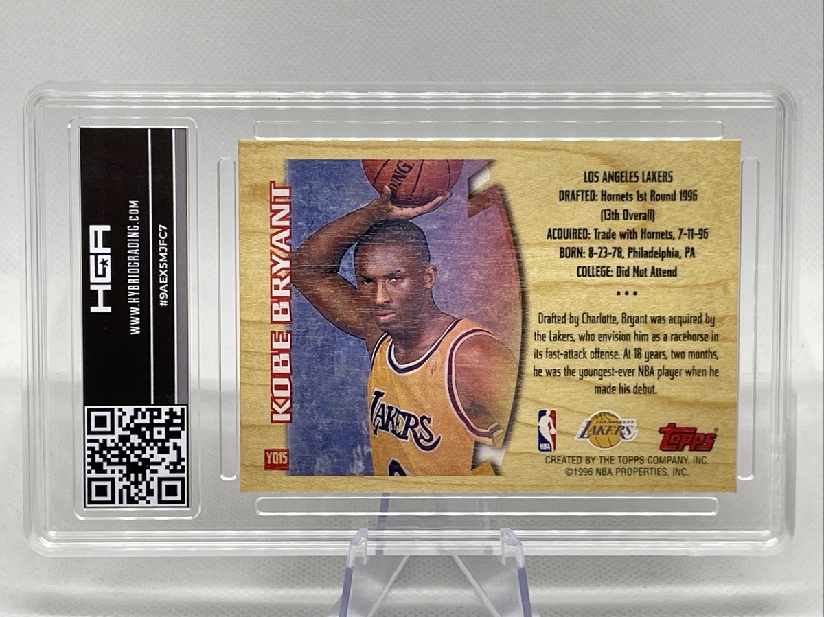 1996-97 Topps Youthquake #YQ15 Kobe Bryant NBA HOF Rookie 1996-97 Topps Youthquake #YQ15 Kobe Bryant NBA HOF Rookie