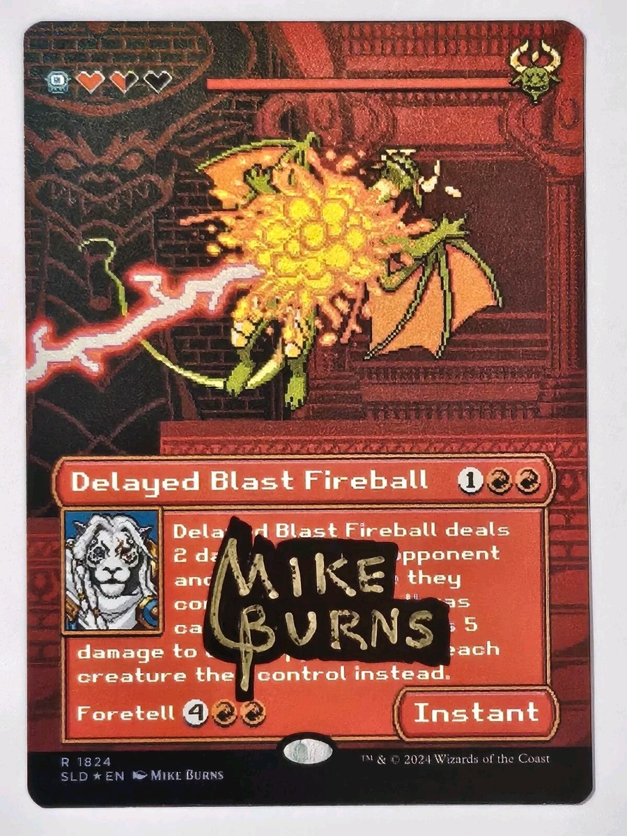 ALL 5 CARDS! Foil EXTRA LIFE 2024 Secret Lair MIKE BURNS