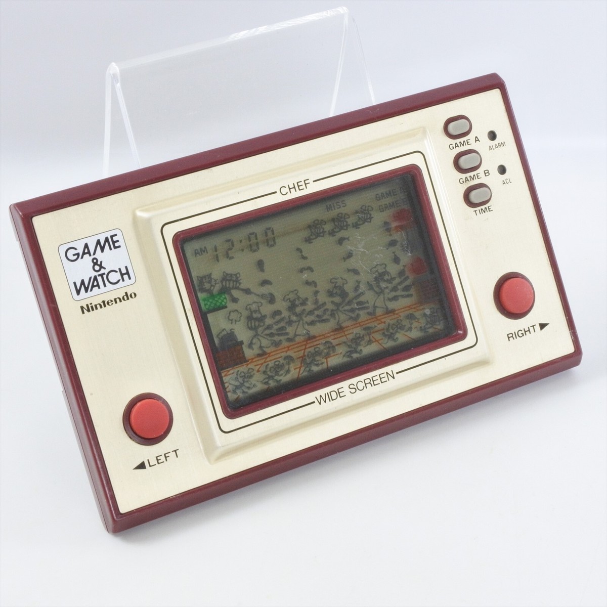 LCD CHEF Wide Screen FP-24 Game Watch Handheld Console Nintendo
