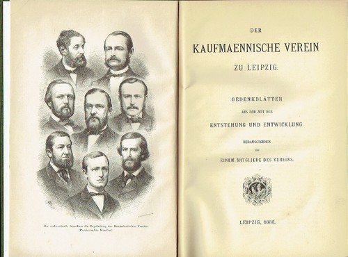 Der Kaufmännische Verein Leipzig 1858 1888 Gedenkblätter Entstehung Geschichte - Bild 2 von 2