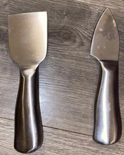 Stainless Steel Cheese Tool Set - 2 In Lot Cheese  Knife Set Cut Spread 6.5 X 2”