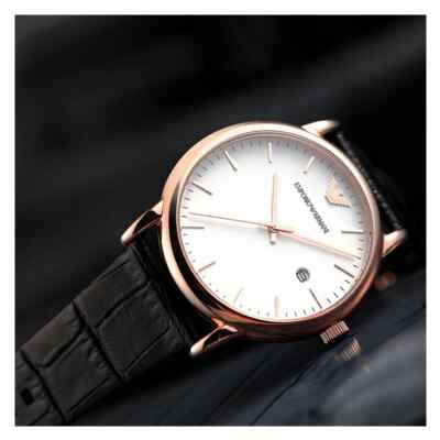 MONTRE Homme EMPORIO ARMANI Cadran avec Date et Boitier or rose. 219,00  Neuve