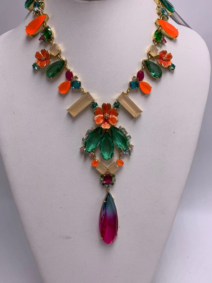 Colar declaração festa jardim tom ouro Kate Spade US$ 248 KSS97b - Imagem 3 de 4