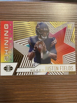 2021 Panini Illusions Justin Fields Shining Stars Rookie Card #SS-14 Bears Jets