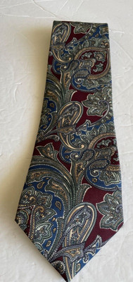 AS327 Vintage Neck Tie Stanford  Imported Silk Made In USA Abstract  Design