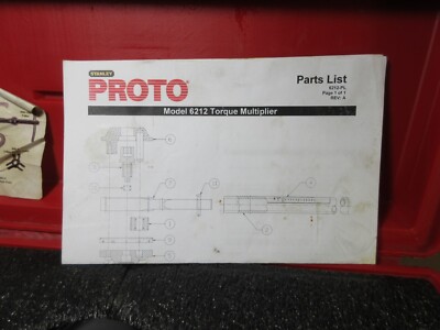 PROTO STANLEY 6212 TORQUE MULTIPLIER 1200 FT-LBS 6.0:1 RATIO in case