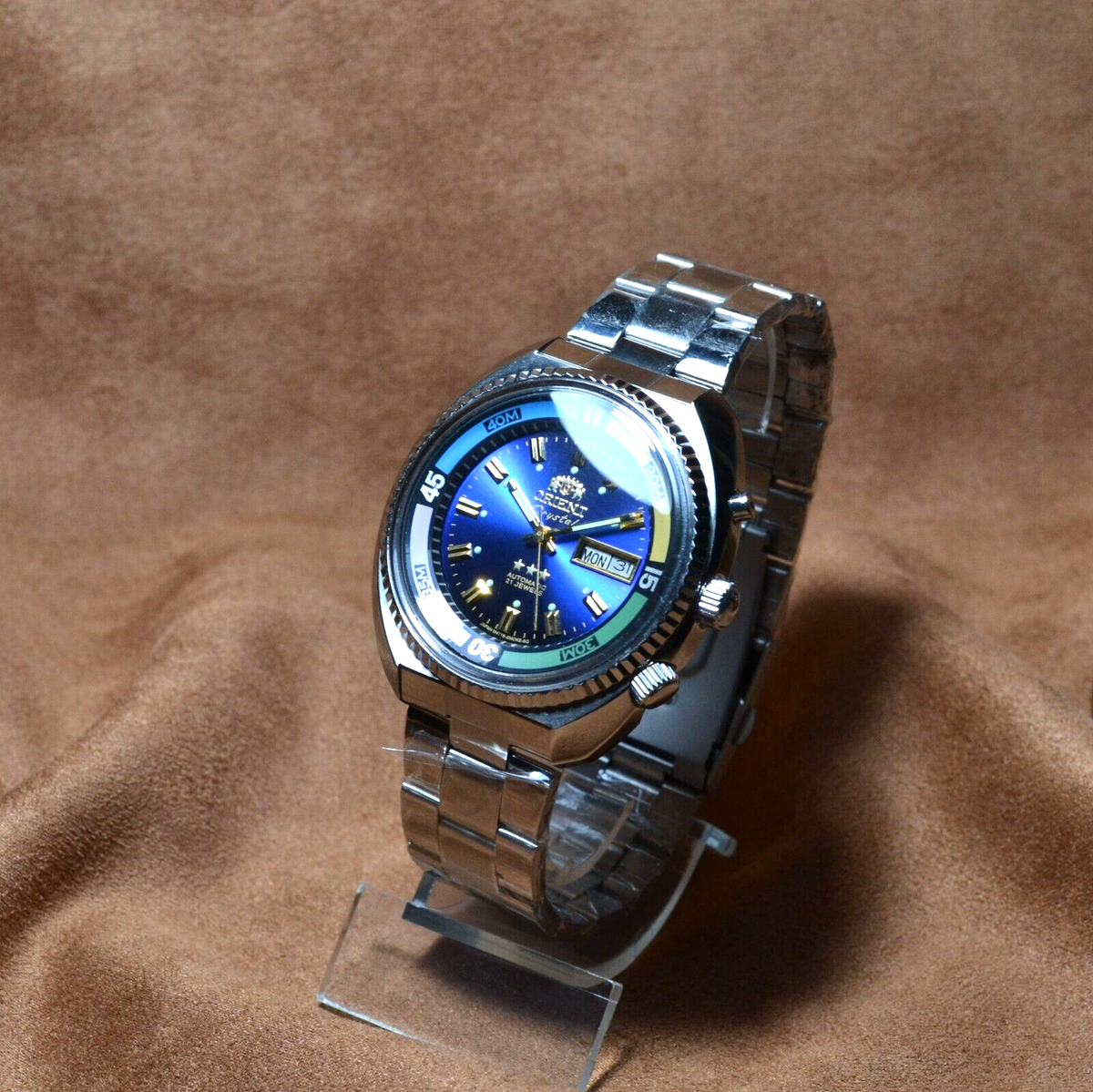 Japanese Watch ORIENT KING DIVER Automatic Wristwatch KD 21 JEWELS
