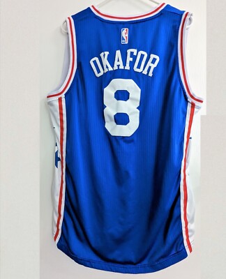 Vintage NBA Jersey Philly 76ers Okafor Adidas Adult XXXL Retro
