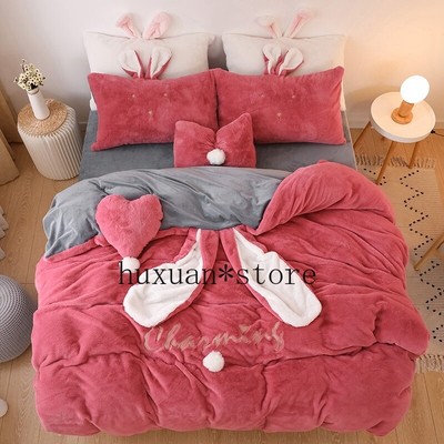 rabbit fleece bedding