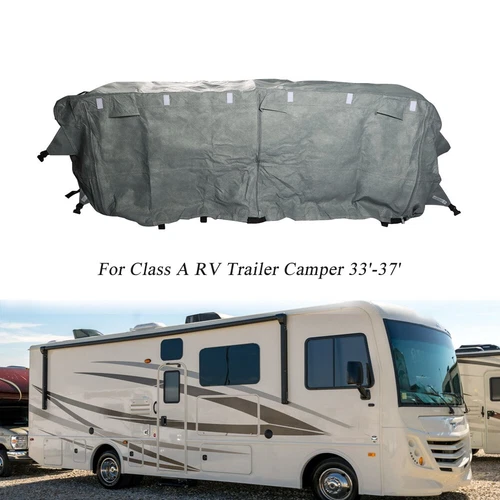 33'-37'FT RV Cover Storage For Class A Motorhome Trailer Camper Anti Dust