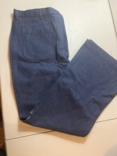 US Navy Utility Trousers Bell Bottom Women's Denim Pants sz 18R