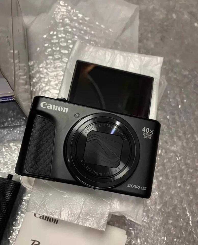 Cámara digital Canon PowerShot SX740 HS 20,3 MP negra Wi-Fi zoom 40x 95 % nueva Foto 2 de 2