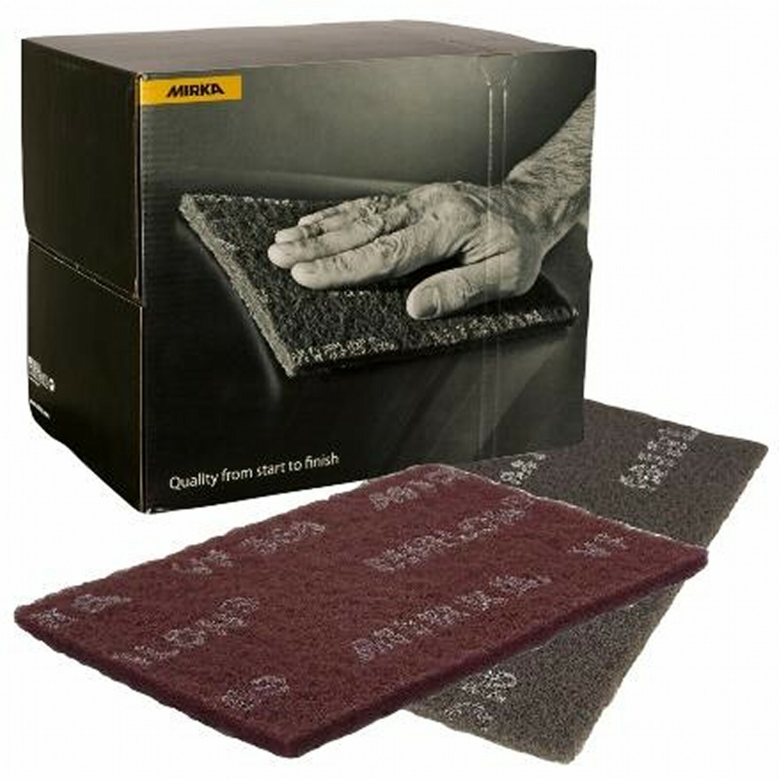 Mirka Mirlon Ultra Fine Finishing Pads, Pack of 20 - Grey  