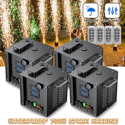 700W Wasserdichte Funkenmaschine Sparkular Maschine DMX In/Outdoor Show Effekt