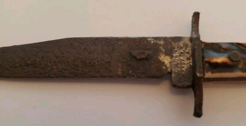 VTG Colonial Cub Small Bowie Hunting Knife Dagger Rhode Island USA 4" Miniature - Picture 4 of 12