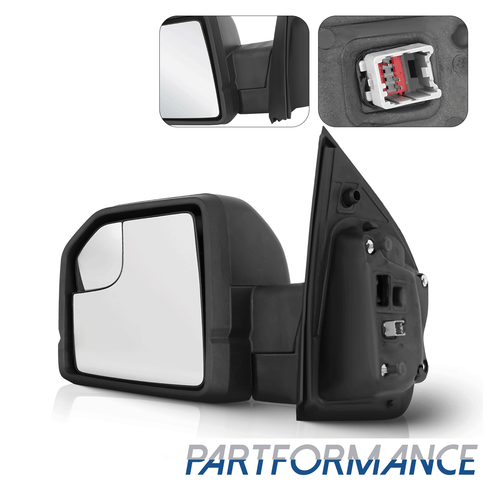 Espejo retrovisor de puerta del lado izquierdo del conductor eléctrico de vidrio plegable manual para Ford F-150 2015-2020 - Imagen 11 de 11