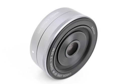 Top Mint Canon EF-M 22mm F2 STM Silver AF Wide Angle Lens w/caps from Japan 2289 - Picture 6 of 17