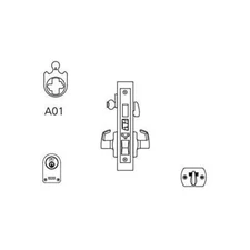 Corbin Russwin ML2067-ASA-626 ML2067 ASA 626 Apartment or Dormitory Function Loc