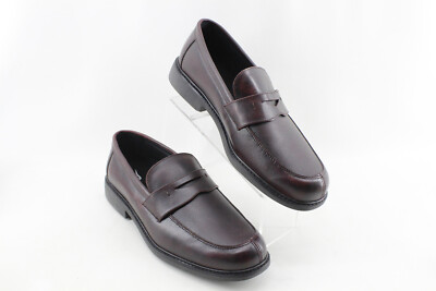 Drew Essex Men's 12 6E Classic Penny Loafer Burgundy Leather Therapeutic shoes