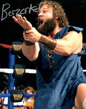 The Berzerker Signed WWF 8x10 Pro Wrestling Promo Photo Wrestler John Nord WWE 1