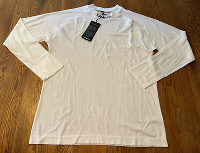 Craft Sportswear White Pro Control Seamless Jersey Shirt Women's XL NWT!