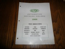 1980 Chevrolet Ford Dodge White Gmc Dupont Duco-dulux Truck Mfg.paint Chips