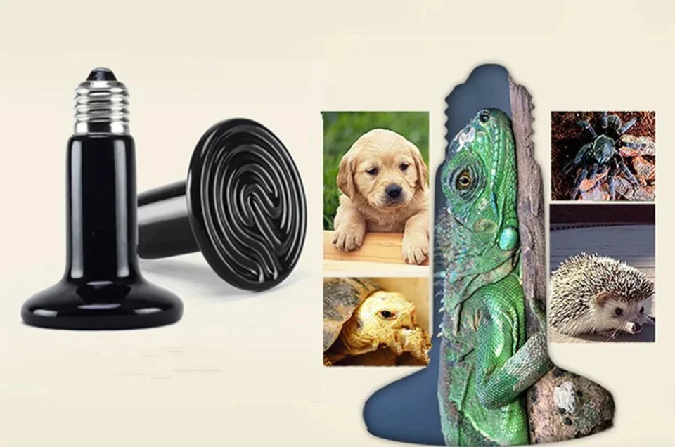 Lampada a Infrarossi Riscaldante In Ceramica per Anfibi,Rettili e tartarughe - Bild 3 von 4