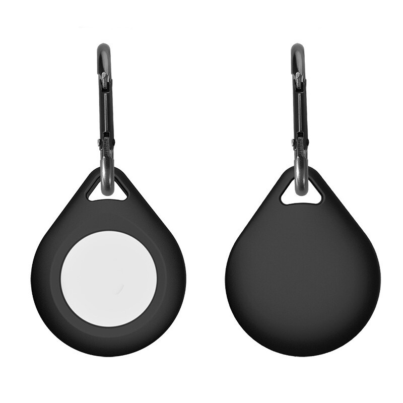 For Apple AirTag Silicone Holder Keyring Carry Case Keychain Air Tag