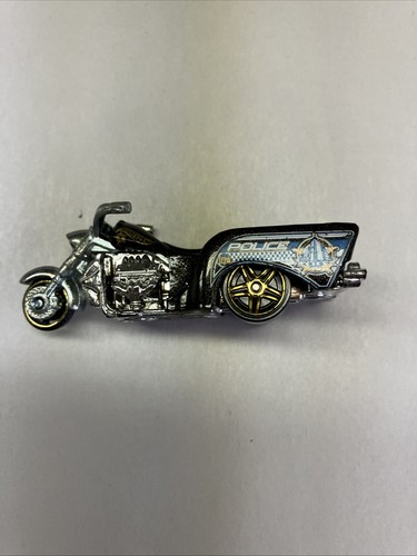 Hot Wheels Boss Hoss Cycles Black Police Motorcycle Diecast Model Toy Mattel - Picture 5 of 5