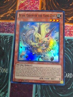 Yu-Gi-Oh! Bi'an, Earth Of The Yang Zing DUEA-EN029 Super Rare 1st Edition NM