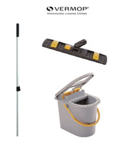 Vermop Sprint Plus Klapphalter 40 cm & 50 cm Mopphalter +Teleskopstiel +Wringboy