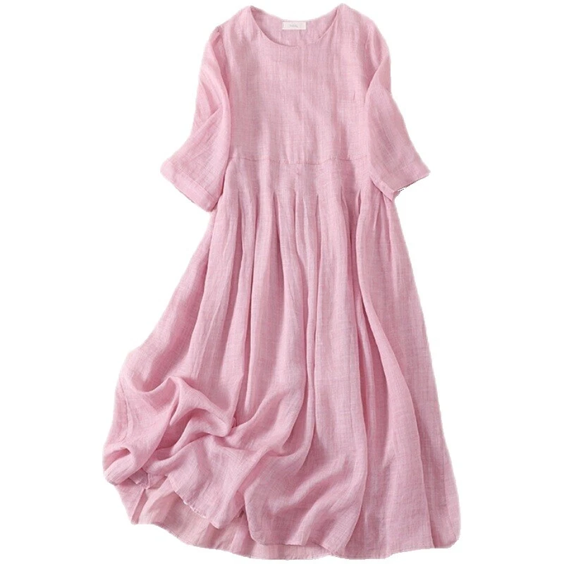 Vestido de baile de linho Vestidos formais para mulheres