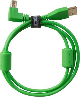 UDG U95005GR - ULTIMATE AUDIO CABLE USB 2.0 A-B GREEN ANGLED 2M CABLES - COILS - 