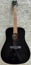 Dean Ax D Mah Cbk Dreadnought Mahogany Acoustic Guitar, Classic Black 