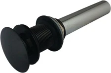 Kingston Brass 2-Inch Oil Rubbed Bronze 22 Gauge Brass Push Pop-Up Drain EV7005