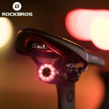 ROCKBROS Cycling Taillights Seat Saddle Back Light Smart Warning Bike Rear Light