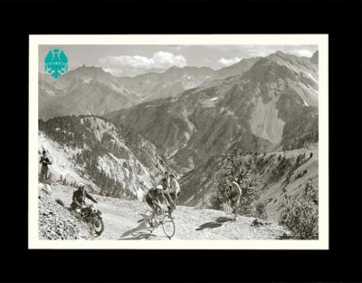 Poster Vintage Fausto Coppi – Tour De France – Publicité Cyclisme – 32x47 Cm – Italie