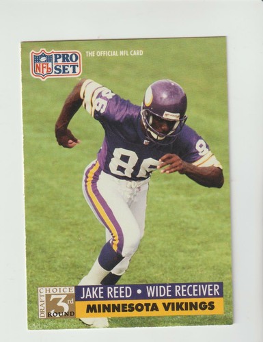 1991 Pro Set #797 Jake Reed rookie card, Minnesota Vikings star | eBay