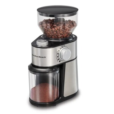Hamilton Beach Black/Silver Stainless Steel 14 cups Coffee Grinder