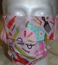 USA cotton Face mask, face cover, handmade with Hairdresser Fabric FAST SHIP