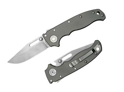 Demko Knives AD20.5 Clip Point 20CV Titanium Smooth Taschenmesser 205-20CV-TI-CP