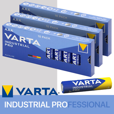 AAA VARTA INDUSTRIAL PRO PROFESSIONAL LR03 Micro Batterien 1220mAh MHD bis 2034