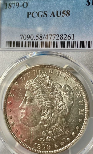 1879-O AU58 Splendid Surfaces PCGS New Orleans Mint Morgan Silver Dollar