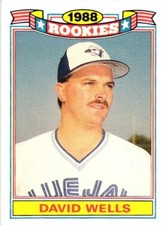 1989 TOPPS COMMEMORATIVE SET DAVID WELLS RC ROOKIE  BASEBALL CARD #22