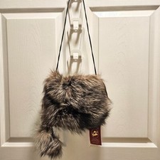 Vintage Genuine Fox Fur Hand Warmer Muff