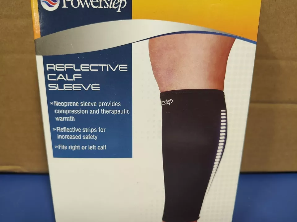 Manga reflectante PowerStep para pantorrilla negra - 7150-10LG, negra, grande Foto 2 de 4