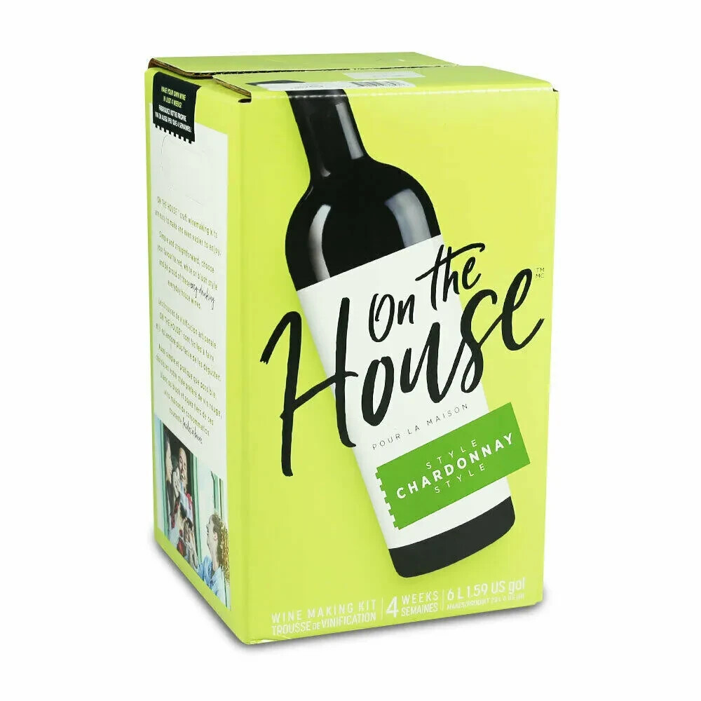 On The House Chardonnay Wine Making Kit 30 bottles Fast Delivery P&P UK