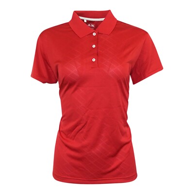 Adidas Women's CoolMax Active Red Polo Shirt